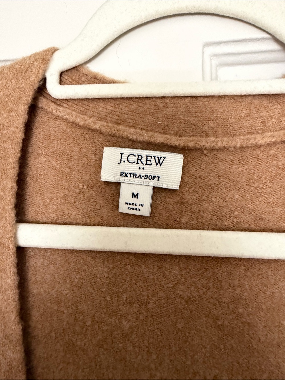 J. Crew Camel Brown Wool-Blend Cardigan Sweater - Picture 2 of 2